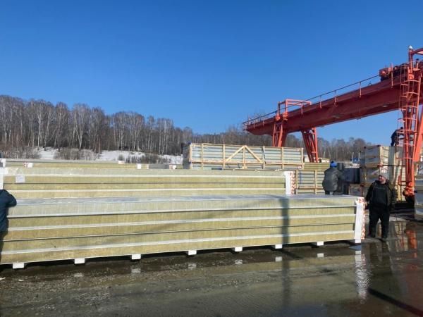 Сэндвич Панели 150мм МВУ (Минеральная вата) ПЭ (Полиэстэр) RAL 9003 Белый (Сигнальный белый)